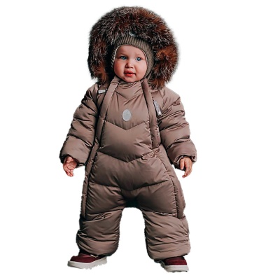 Комбинезон трансформер для девочки и мальчика Наследникъ 02016-01080 мокачино 1